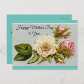 ヴィンテージ母の日フローラ ポストカード (正面/裏面)