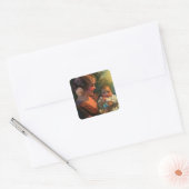 ヴィンテージ母の日ポートレート、母とベビー スクエアシール (封筒)