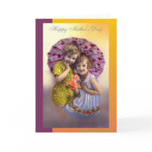 ヴィンテージ母の日女の子