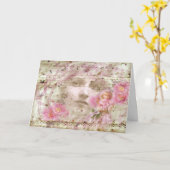 ヴィンテージ母の日 カード (黄色い花)