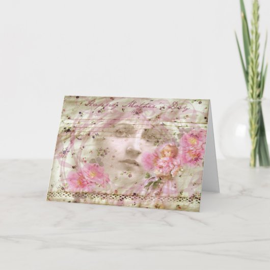 ヴィンテージ母の日 カード (正面)