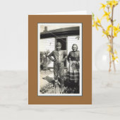 ヴィンテージ母の日 カード (黄色い花)