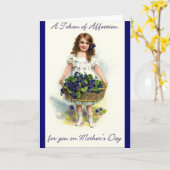 ヴィンテージ母の日 カード (黄色い花)