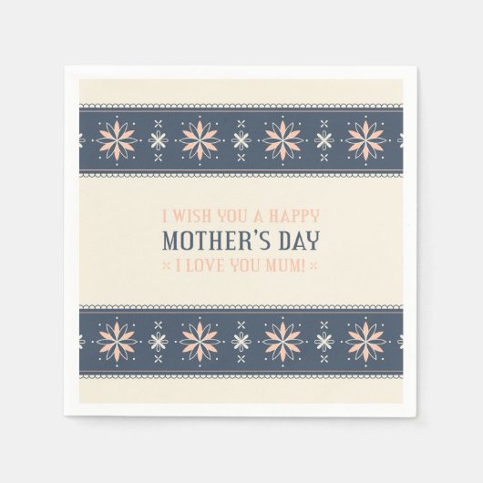 ヴィンテージ母の日 |ナプキン スタンダードカクテルナプキン (正面)