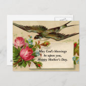 ヴィンテージ母の日 ポストカード (正面/裏面)