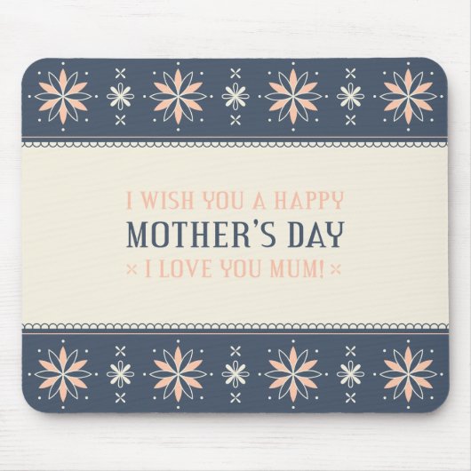 ヴィンテージ母の日 |マウスパッド マウスパッド (正面)