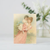 ヴィンテージ母の日（母と子） ポストカード (スタンド正面)