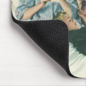 ヴィンテージ母の日,読ベッドの子供のカード マウスパッド (コーナー)