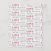 ヴィンテージ母ラブマザーズデイまたは誕生日 チラシ (正面)