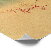 ヴィンテージ母子家庭ポートレート ポスター (角)