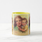 ヴィンテージ母子家庭ポートレート マグカップ (中央)