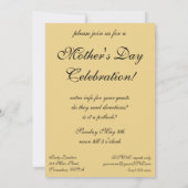 ヴィンテージ母子家庭ポートレート 招待状 (裏面)