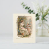 ヴィンテージ母子選択さくらんぼ シーズンポストカード (スタンド正面)