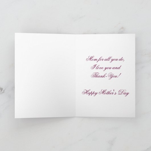 ヴィンテージ母子 カード (内部)