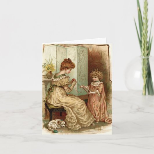 ヴィンテージ母子 カード (正面)