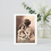 ヴィンテージ母子 ポストカード (スタンド正面)