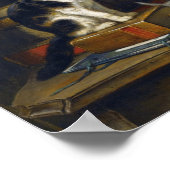 ヴィンテージ母猫ジオグラフィズワールドグローブ ポスター (角)