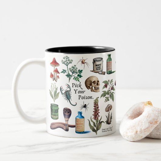 ヴィンテージ毒マグカップ ツートーンマグカップ (ドーナツ)