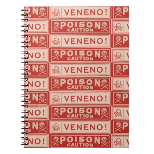 ヴィンテージ毒ラベル ノートブック (正面)
