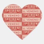 ヴィンテージ毒ラベル ハートシール (正面)