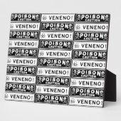 ヴィンテージ毒ラベル フォトプラーク (側面)