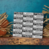 ヴィンテージ毒ラベル フォトプラーク (側面)