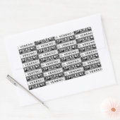 ヴィンテージ毒ラベル 長方形シール (封筒)