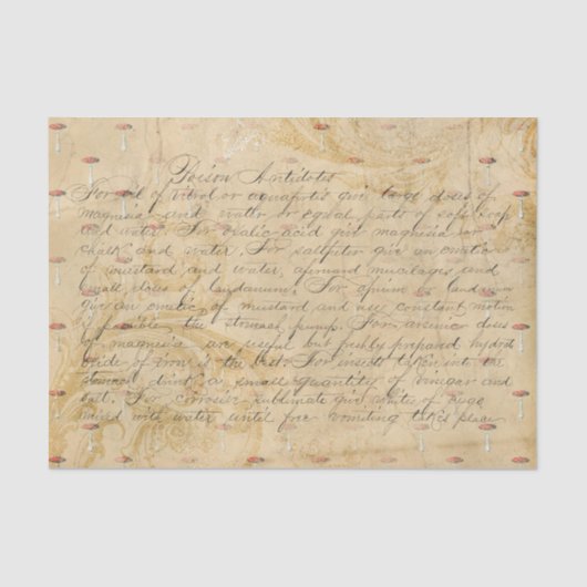 ヴィンテージ毒性解毒剤 薄葉紙 (正面)