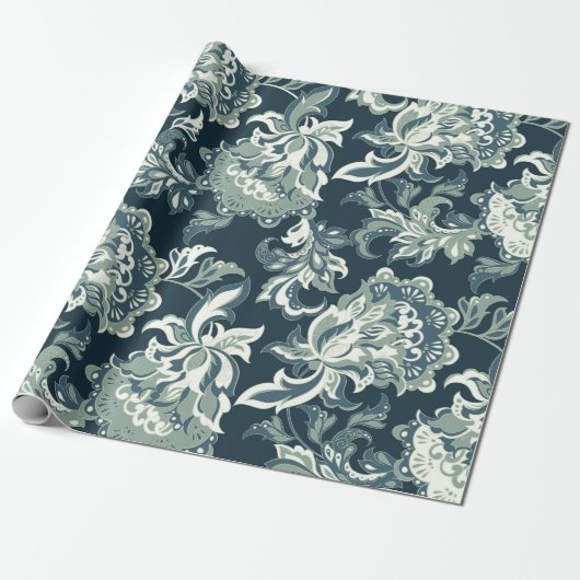 ヴィンテージ民族フローラのシームレスなパターン民俗学の  ラッピングペーパー (アンロールド)