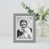 ヴィンテージ気のあるそぶりをした美しい- – 白黒 ポストカード (スタンド正面)