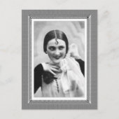 ヴィンテージ気のあるそぶりをした美しい- – 白黒 ポストカード (正面)