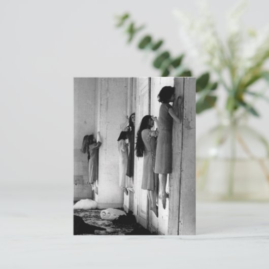 ヴィンテージ気味の悪い女性用はがき カード (スタンド正面)