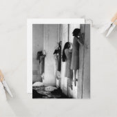 ヴィンテージ気味の悪い女性用はがき カード (正面/裏面インサイチュ)