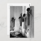 ヴィンテージ気味の悪い女性用はがき ポストカード (正面/裏面)