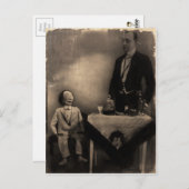 ヴィンテージ気味悪い腹話者ダミー葉書 ポストカード (正面/裏面)