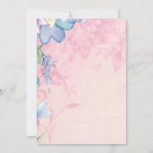 ヴィンテージ気球のウェディングシャワー招待状 招待状 (裏面)