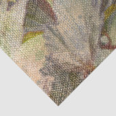 ヴィンテージ水の色の牡丹フローラの分離 薄葉紙 (詳細)