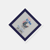 ヴィンテージ水の色pram男の子の赤ちゃんシャワー2 スタンダードカクテルナプキン (角)