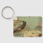 ヴィンテージ水中の海生活、海内の動物 キーホルダー (裏面)