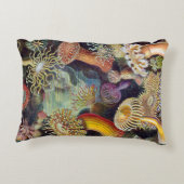 ヴィンテージ水中シーアネモネズバイエルンストハエッケル アクセントクッション (裏面)