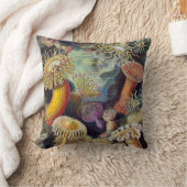 ヴィンテージ水中シーアネモネズバイエルンストハエッケル クッション (ブランケット)