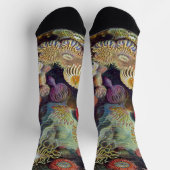 ヴィンテージ水中シーアネモネズバイエルンストハエッケル ソックス (上部)