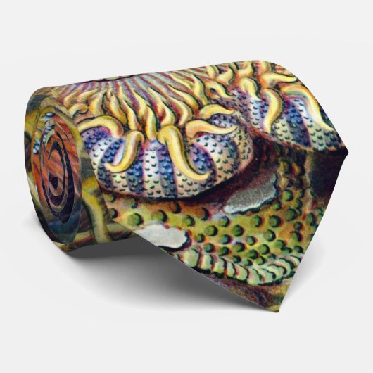 ヴィンテージ水中シーアネモネズバイエルンストハエッケル ネクタイ (ロール)