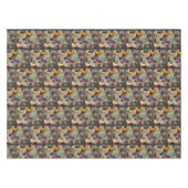 ヴィンテージ水中デザインと微妙な美しい テーブルクロス (正面(横))