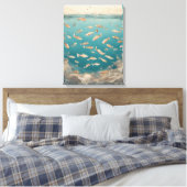 ヴィンテージ水中競技 キャンバスプリント (インサイチュ (寝室))