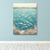 ヴィンテージ水中競技 キャンバスプリント (インサイチュ (ウッドフロア))