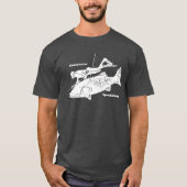 ヴィンテージ水中Spearfishingはダイバーを放します Tシャツ (正面)