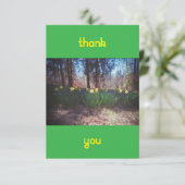 ヴィンテージ水仙サンキューカード サンキューカード (スタンド正面)