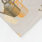 ヴィンテージ水切り缶ブランケット フリースブランケット (角)