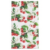 ヴィンテージ水彩さくらんぼフローラルパターン スモールペーパーバッグ (裏面)